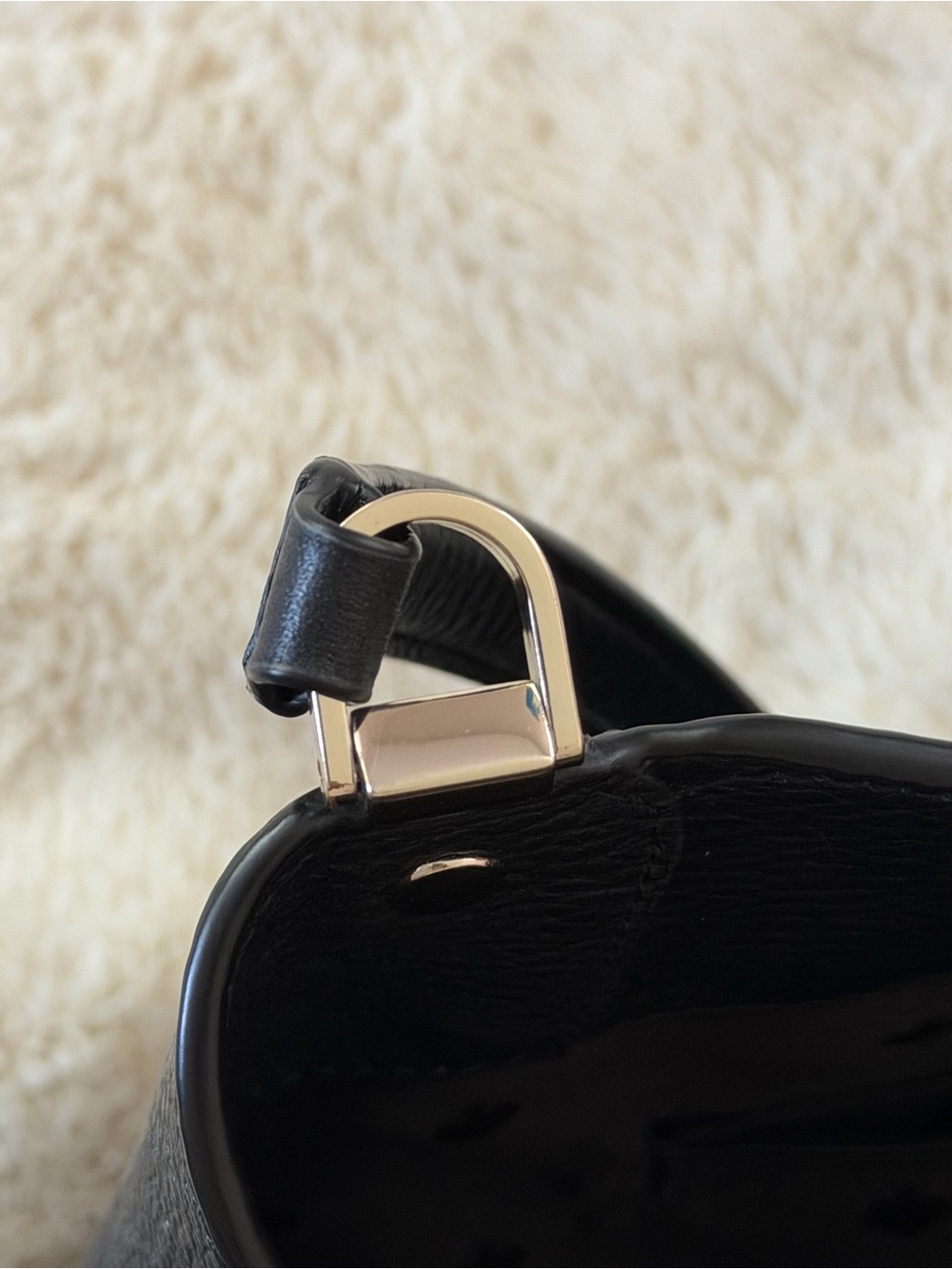 Kate Spade Black Pebbled Leather Shoulder Tote Bag Large EUC - Picture 5 of 13